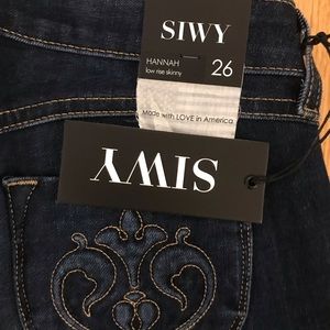 Siwy denim Hannah Low Rise Skinny Jean 26 NWT
